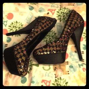 Sequined Nine West Stilettos NWOB